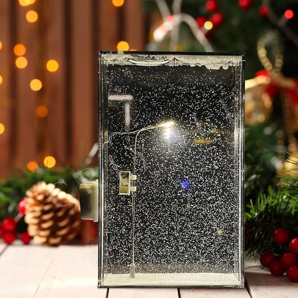 Snowfall Lamp®| Miniature Street Lamp in Snow Display Case Decor