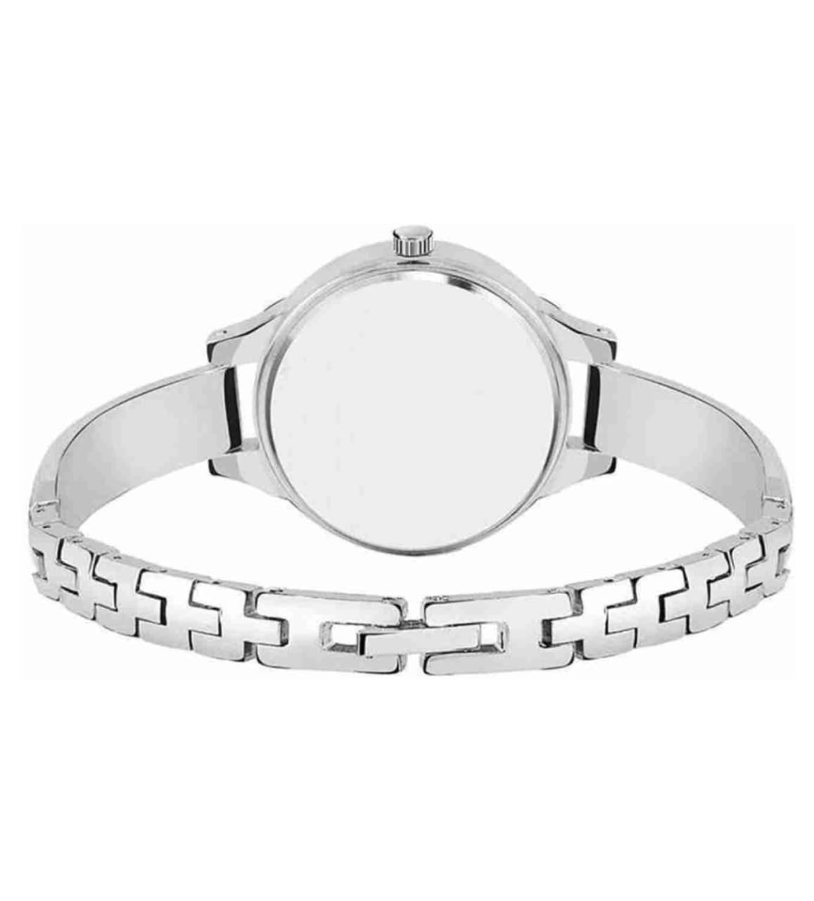 Graceful & Elegant : Silver Women's Bangle Watch