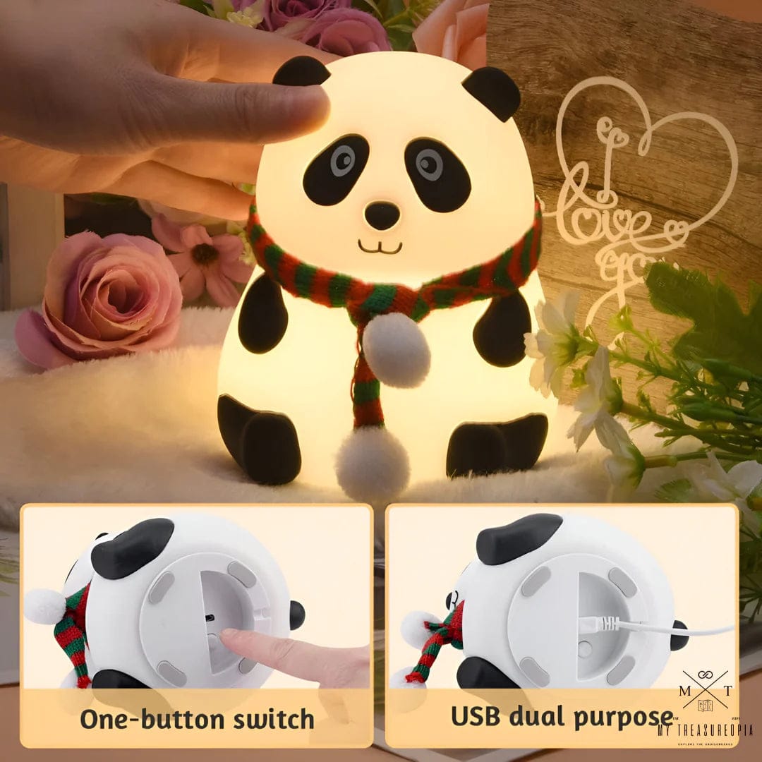 Cute Panda Silicon Night Lamp