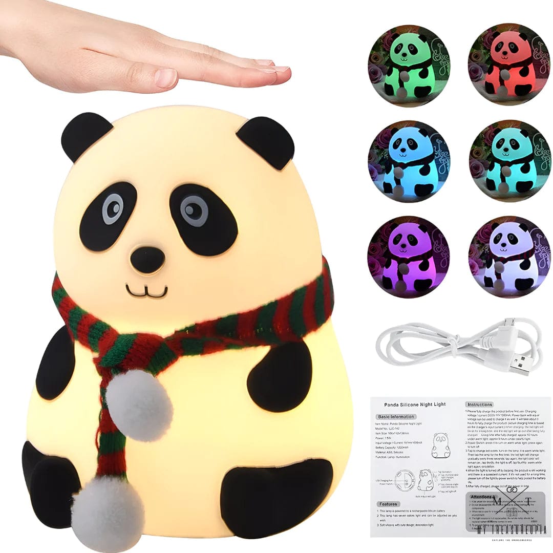 Cute Panda Silicon Night Lamp