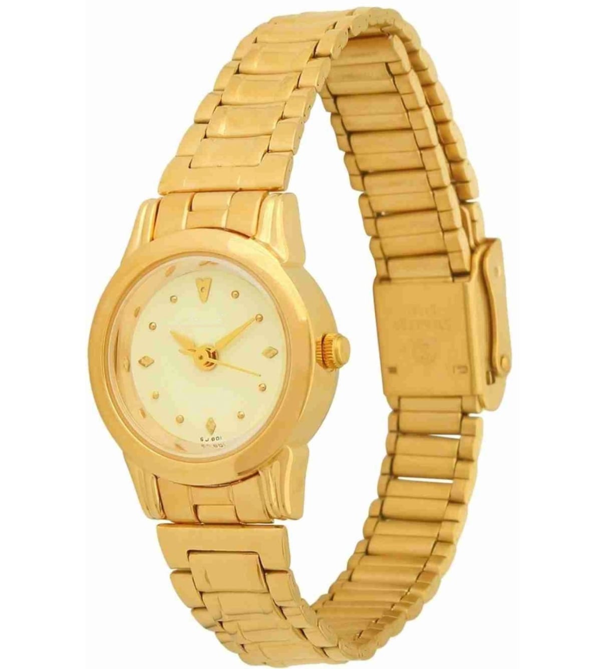 Luxury Gold-Tone Women's Analog Watch - Elegant and Timeless Design